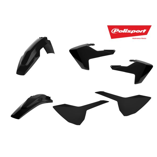 Plastice MX-Enduro Polisport Kit Plastice HSQ FE/TE/250/350/150/450/300 Black 90895