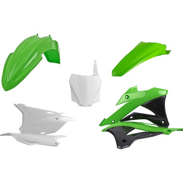 Plastice MX-Enduro Polisport Kit Plastice Kawasaki KX/100/85 Green 90696