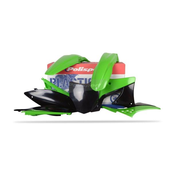 Plastice MX-Enduro Polisport Kit Plastice Kawasaki KX 250 F Green 90249