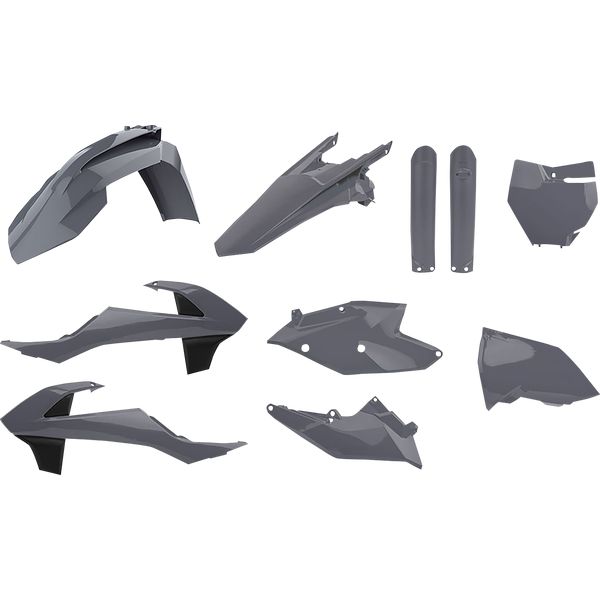 Plastice MX-Enduro Polisport Kit Plastice KTM EXC/EXC-F/XC-W/250/250 Gray 90825