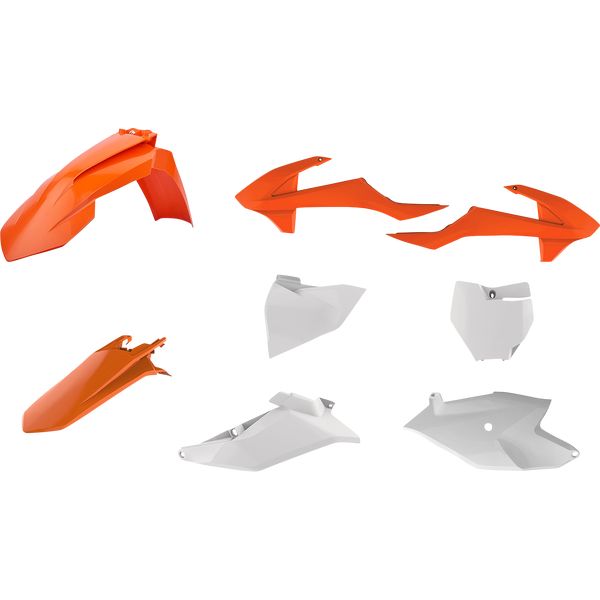 Plastics MX-Enduro Polisport Plastic Body Kit KTM SX/85 Orange/White 90760