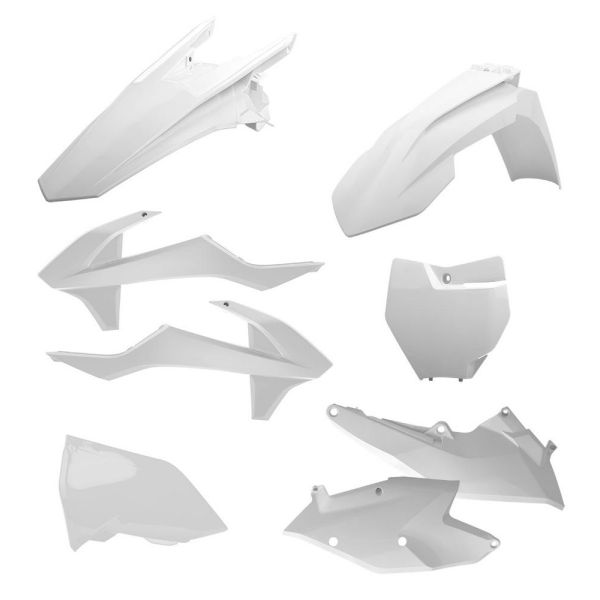Plastics MX-Enduro Polisport Plastic Body Kit KTM EXC/EXC-F/XC/250/350/450 White 90882