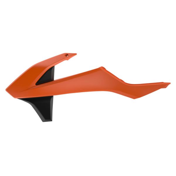 Plastice MX-Enduro Polisport Laterale Radiator Portocaliu/Negru KTM EXC 2017-2023