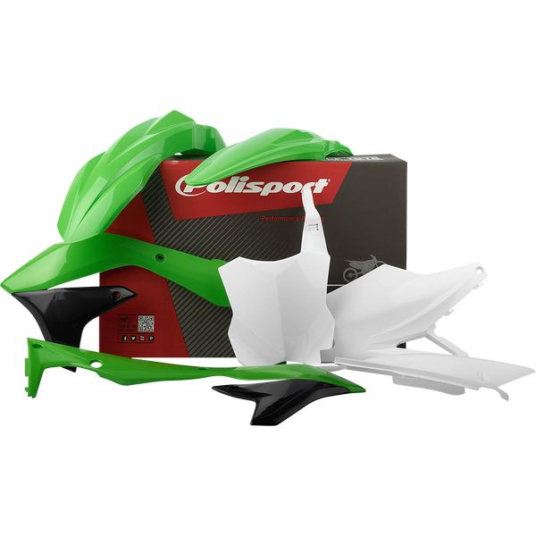 Plastice MX-Enduro Polisport Kit Plastice HSQ/Kawasaki FC/KX/350/450 F Green 90689
