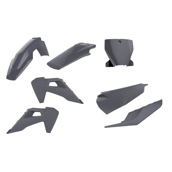 Plastice MX-Enduro Polisport Kit Plastice HSQ FC/TC/250/350/450/125 Gray 91119