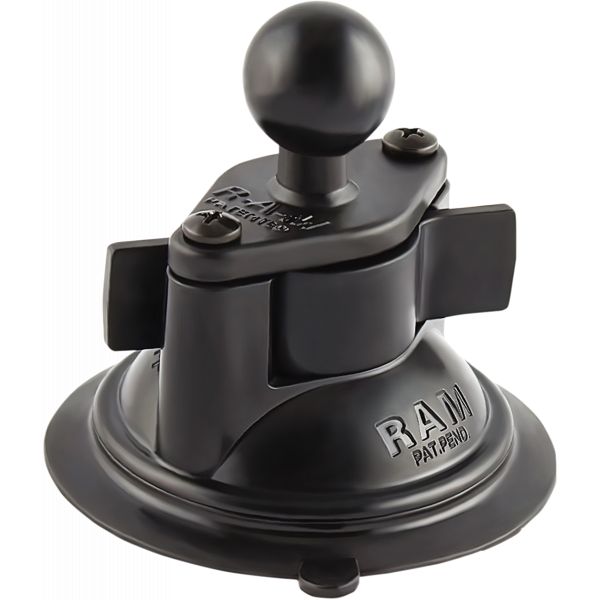 Suport Ghidon Telefon/GPS Ram Mounts Ventuza Ram Mount Twist-Lock Fixare Suprafete Drepte RAM-B-224