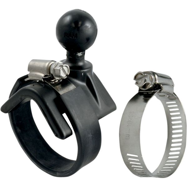 Handlebar Mounts Phone/GPS Ram Mounts V-shape Base 1.0(r) To 2.1(r) Diameter Black With 1(r) Ball - Ram-b-108b