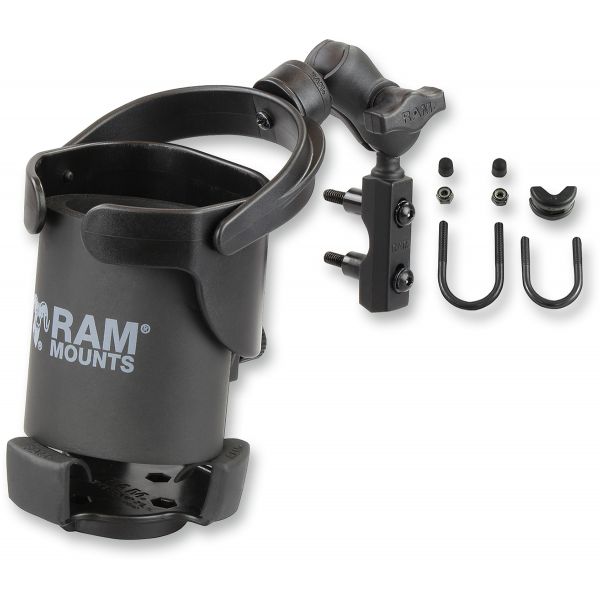 Handlebar Mounts Phone/GPS Ram Mounts Ram Level Cup Xl Mount Kit Black - Ram-b-174a-417u