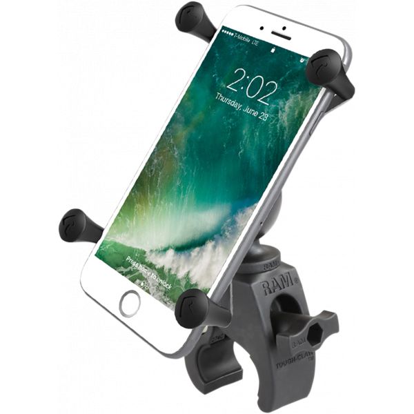 Handlebar Mounts Phone/GPS Ram Mounts Ram Tough-claw Mount For Phones Plastic Black - Ramholun10400u