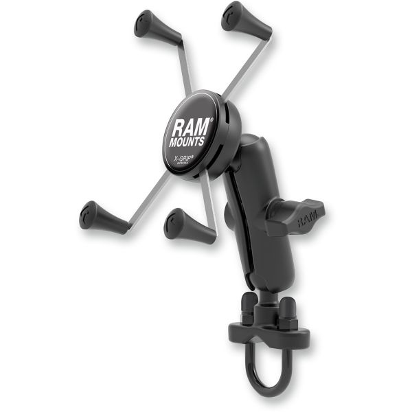 Handlebar Mounts Phone/GPS Ram Mounts Ram Handlebar Rail Mount For Large Devices Plastic Black - Ramb149z-un10u