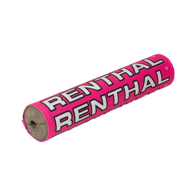 Handlebar Accessories Renthal Vintage Bar Pad SX Crossbar Pink/White P356