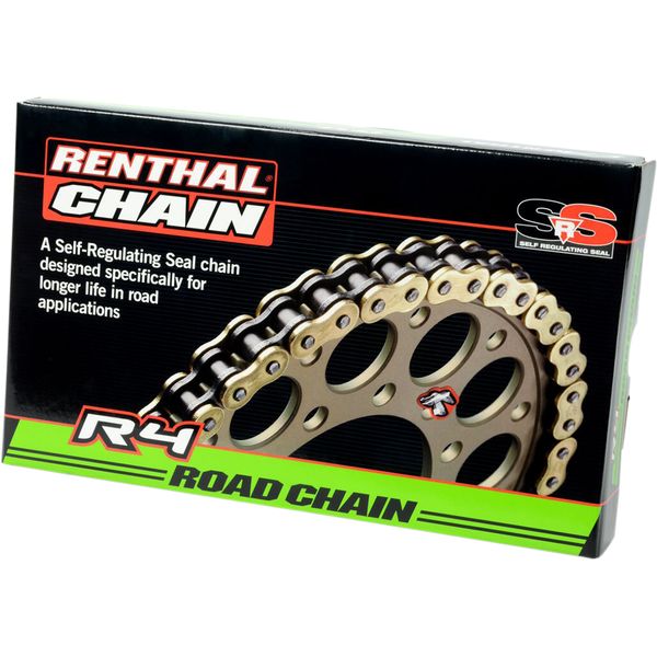 Chain Kit Street Bikes Renthal Lant X-Ring R4 SRS 525 120 Auriu - C344