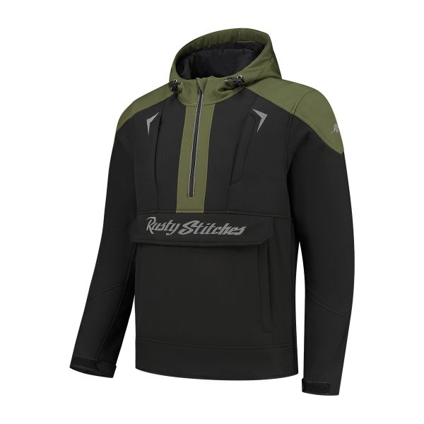 Textile jackets Rusty Stitches Textile Moto Jacket Orlando Black/Green 24