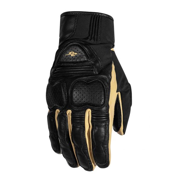 Manusi Moto Sport si Piele Rusty Stitches Manusi Moto Piele Black/Beige