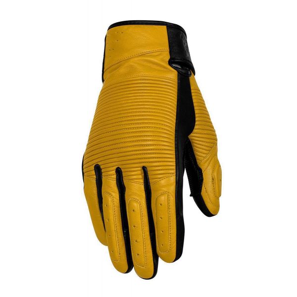 Manusi Moto Sport si Piele Rusty Stitches Manusi Moto Piele Jimmy  Yellow/Black