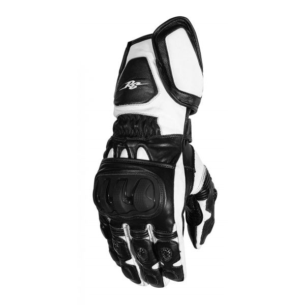 Manusi Moto Sport si Piele Rusty Stitches Manusi Moto Piele Marc Black/White
