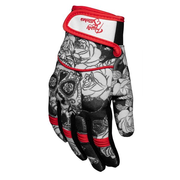 Gloves Racing Rusty Stitches Gloves Bonnie Skull Red 2020