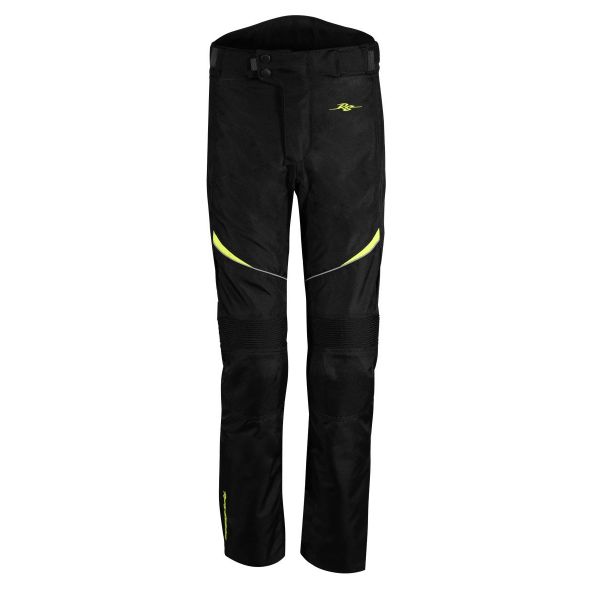 Pantaloni Moto Textil Rusty Stitches Pantaloni Moto Textili Tommy Black/Yellow Fluo