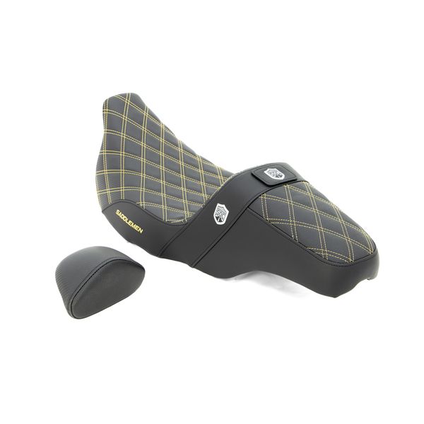 Street Bike Saddle Saddlemen SEAT SDC PERF GRIP BR GLD SC80807DGORT