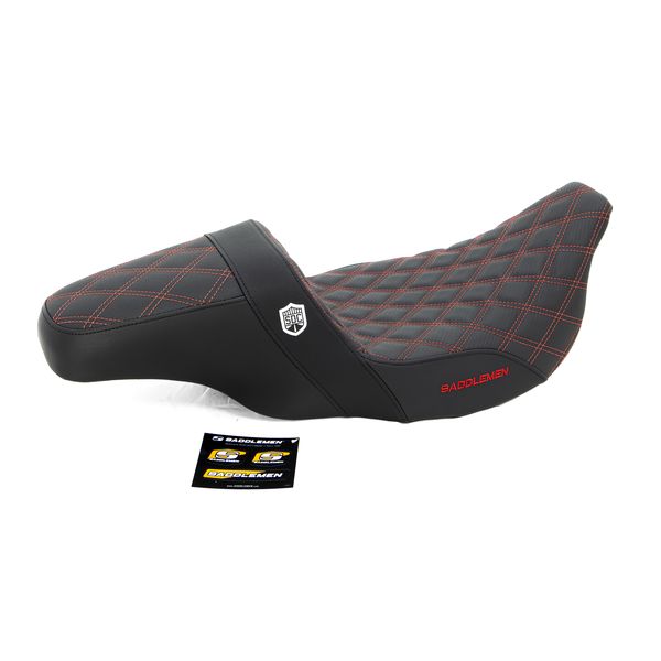 Sei Moto Strada Saddlemen Sa Seat Sdc Perf Grip Red St SC80807DR