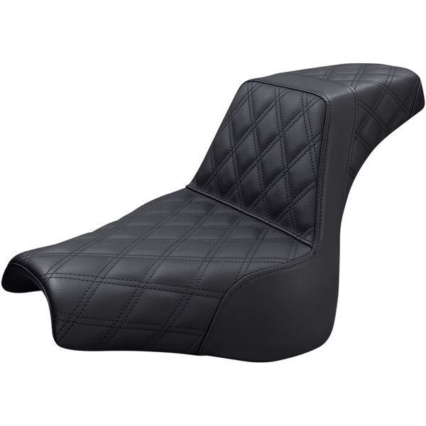 Street Bike Saddle Saddlemen SEAT STEP UP LS F/R BLACK 818-28-175