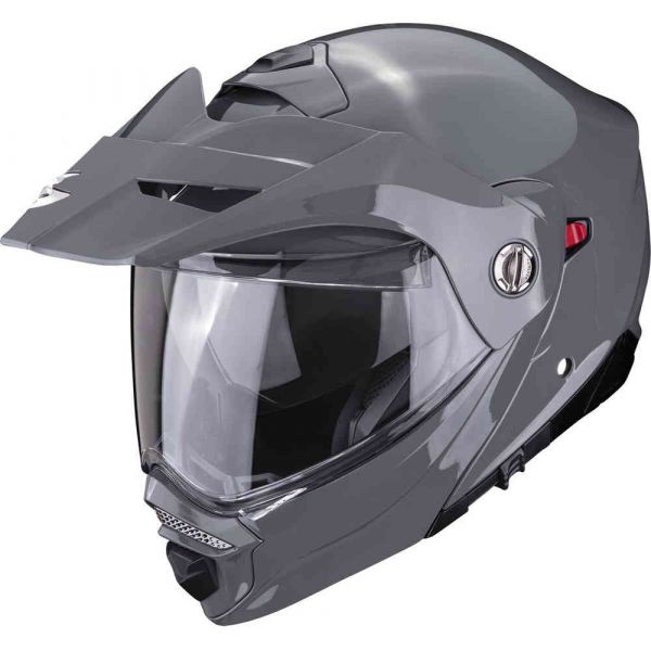 Casti Moto Adventure-Touring Scorpion Exo Casca Moto Flip-UP/Touring/Adventure ADX-S Solid Glossy Cement Grey 23