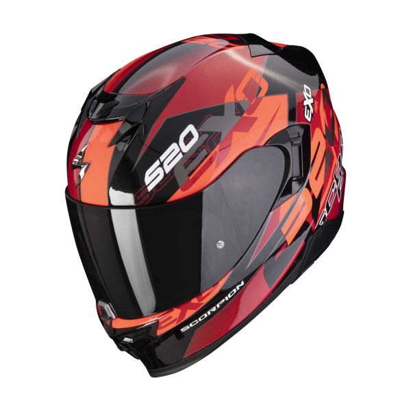 Casti Moto Integrale Scorpion Exo Casca Full-Face/Integrala 520 Evo Air Cover Negru/Rosu