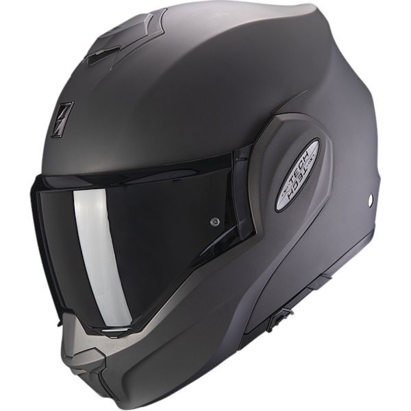 Casti Moto Flip-up (Modulabile) Scorpion Exo Casca Moto Flip-Up Exo Tech Evo Solid Anthracite 24