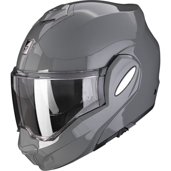 Casti Moto Flip-up (Modulabile) Scorpion Exo Casca Moto Flip-Up Exo Tech Evo Solid Cement Grey 24