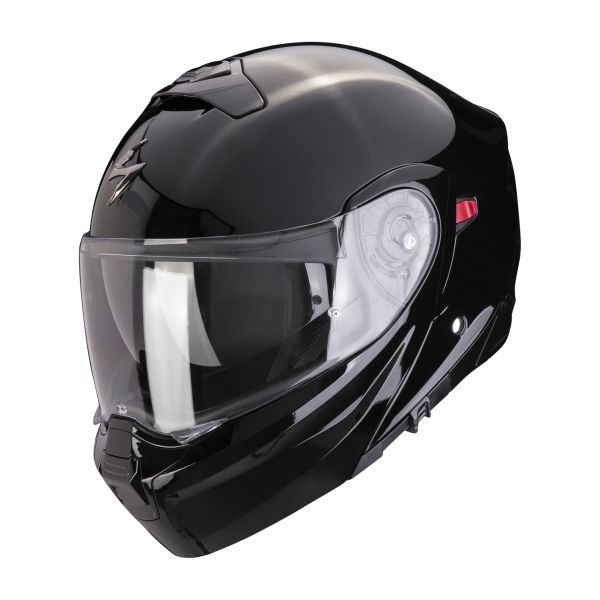 Casti Moto Flip-up (Modulabile) Scorpion Exo Casca Moto Flip-Up Scorpion Exo 930 Evo Solid Negru Lucios