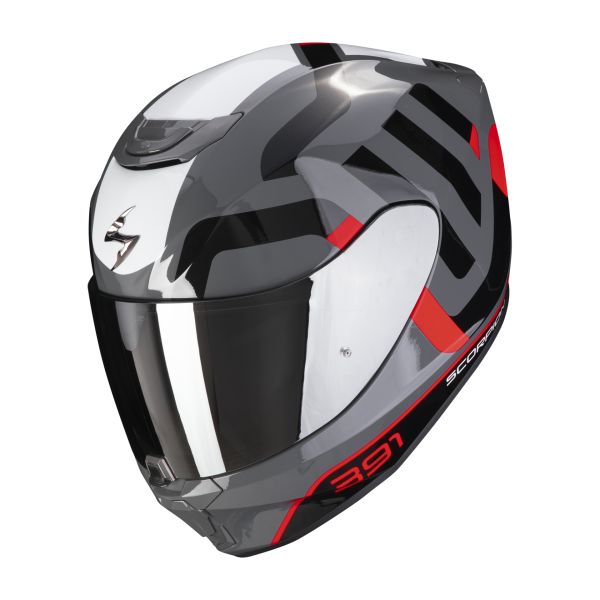 Casti Moto Integrale Scorpion Exo Casca Moto Full-Face 391 Arok Negru/Gri/Rosu Glossy 23