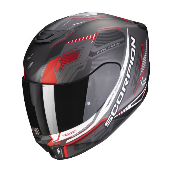 Casti Moto Integrale Scorpion Exo Casca Moto Full-Face 391 Haut Negru Mat/Rosu 23