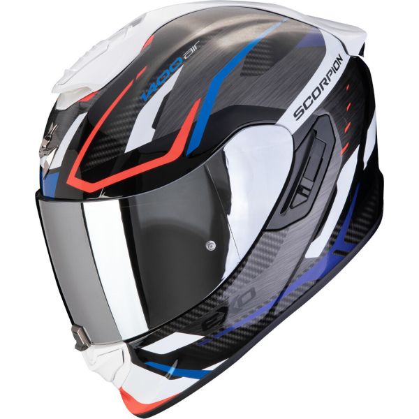 Casti Moto Integrale Scorpion Exo Casca Moto Full-Face EXO 1400 Evo 2 Air Accord Black/Blue/Wite 24
