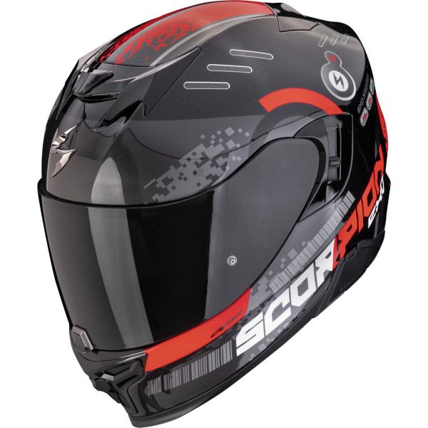 Casti Moto Integrale Scorpion Exo Casca Moto Full-Face EXO 520 Evo Air Titan Metal Black/Red 24