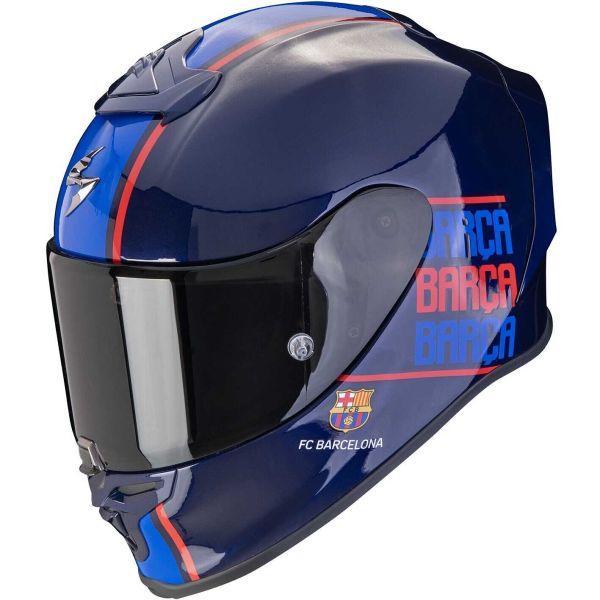Casti Moto Integrale Scorpion Exo Casca Moto Full-Face/Integrala Exo-R1 Evo Air Fc Barcelona Blue/Red 2024