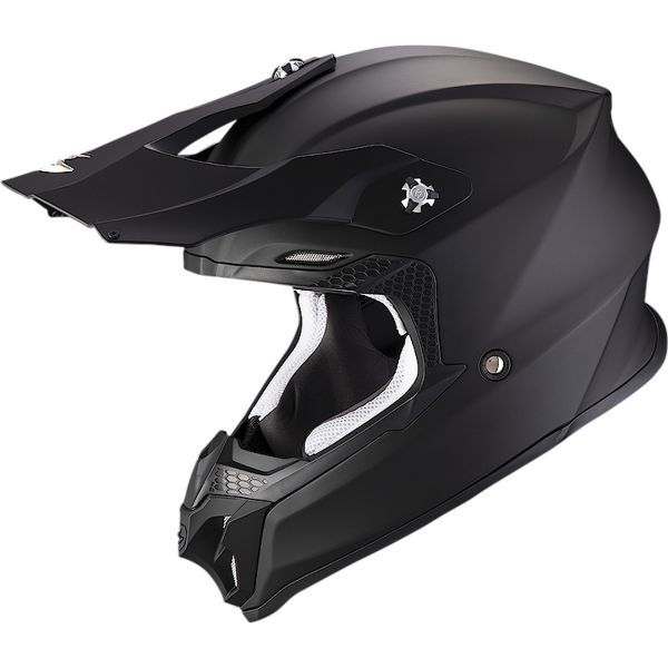 Casti Cross-Enduro Scorpion Exo Casca Moto MX/Enduro VX-16 Evo Air Solid Black Matt 24
