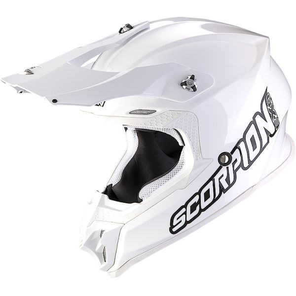 Casti Cross-Enduro Scorpion Exo Casca Moto MX/Enduro VX-16 Evo Air Solid White 24