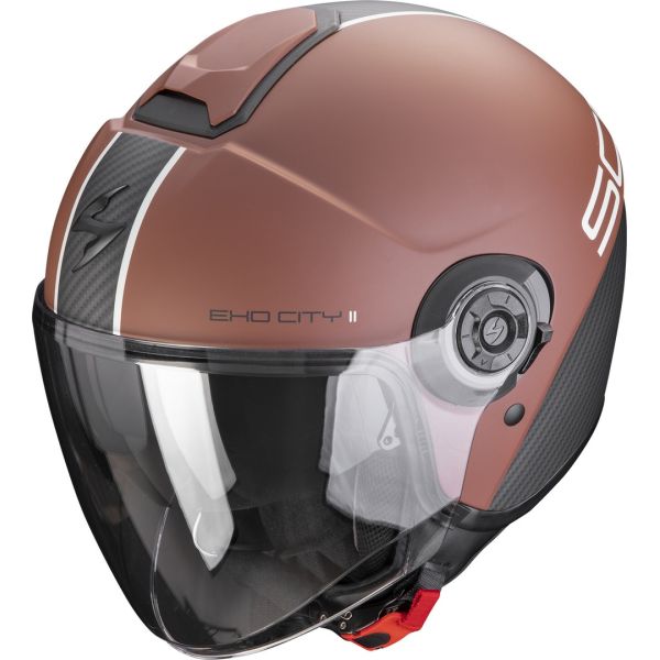 Casti Moto Jet (Open Face) Scorpion Exo Casca Moto Open Face/Jet Exo City 2 Carbo Brown Matt/Black 24