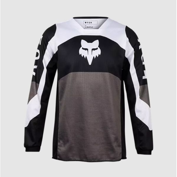 Kids Jerseys MX-Enduro Fox Racing Motocross Jersey Youth 180 Nitro Black/Grey 24
