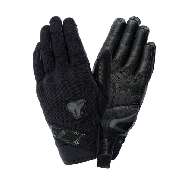 Gloves Womens Seca Leather/Textile Moto Gloves  Dama X-Stretch Black