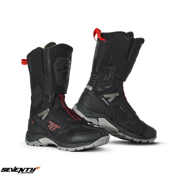 Adventure/Touring Boots Seventy Moto Touring Boots SD-BA6 Stelvio Black/Grey/Red
