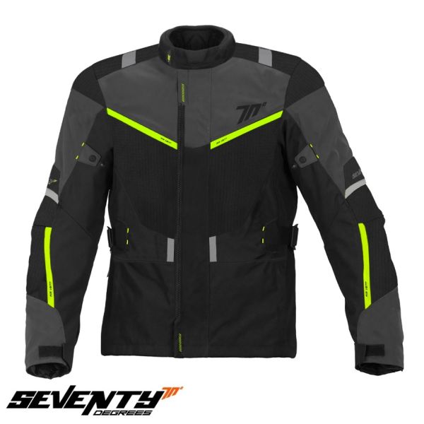 Geci Moto Textil Seventy Geaca Moto Textila SD-JT 83 Black/Yellow Fluo 23