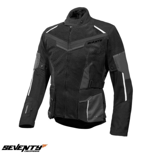 Textile jackets Seventy SD-JT70 Atacama Motorcycle Jacket Black Grey White