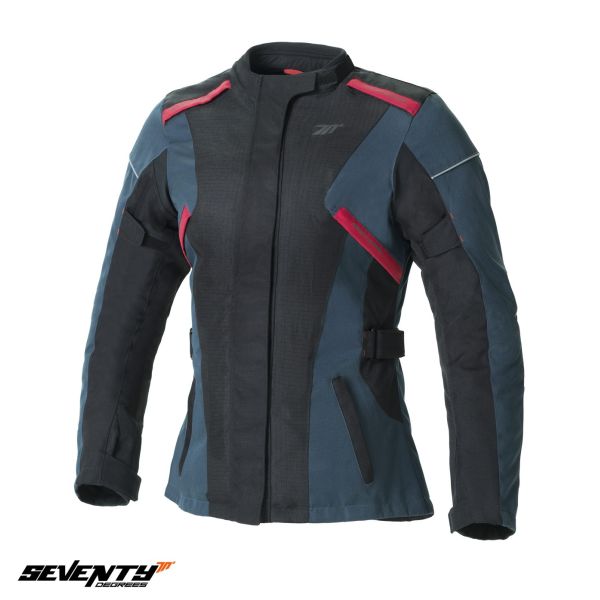 Textile Womens Jackets Seventy Lady Textile Moto Urban/Touring Jacket SD-JT79 Blue/Red/Black 24