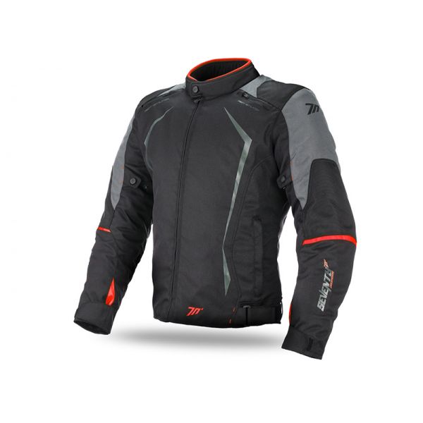 Geci Moto Textil Seventy Geaca Textila Impermeabila SD-JR47 Black/Red