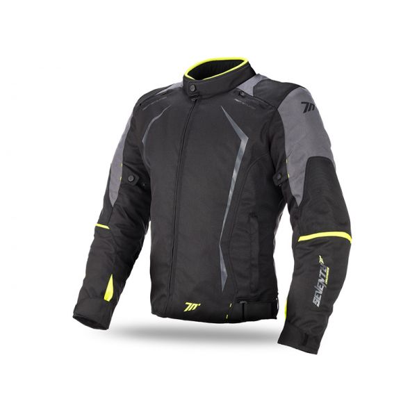 Geci Moto Textil Seventy Geaca Moto Textila Impermeabila SD-JR47 Black/Yellow