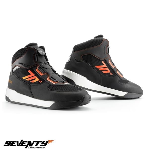 Short boots Seventy Moto Short Boots Unisex SD-BC10 Black/Orange 23