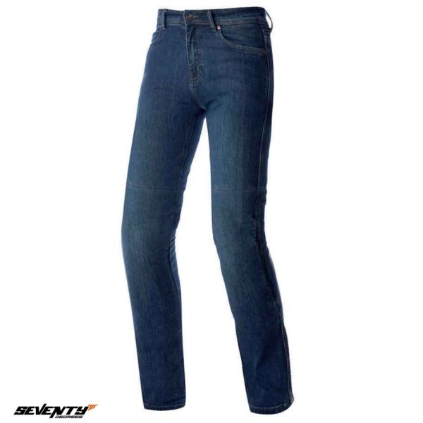 Riging Womens Jeans Seventy SD-PJ16 Slim Fit Motorcycle Women Jeans Blue