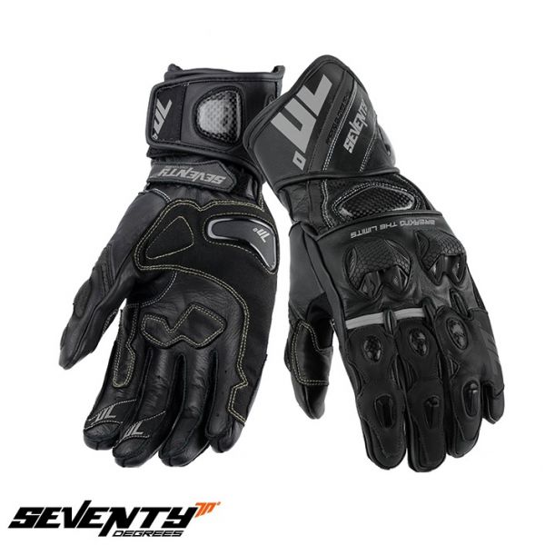 Manusi Moto Sport si Piele Seventy Manusi Moto Piele SD-R12 Black