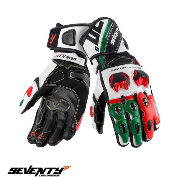 Manusi Moto Sport si Piele Seventy Manusi Moto Piele SD-R12 Summer Black/Red 24